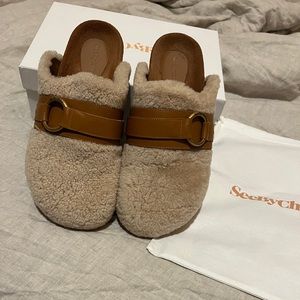 *SPRING CLOSET SALE* See by Chloe - Gema Shearling Mules
